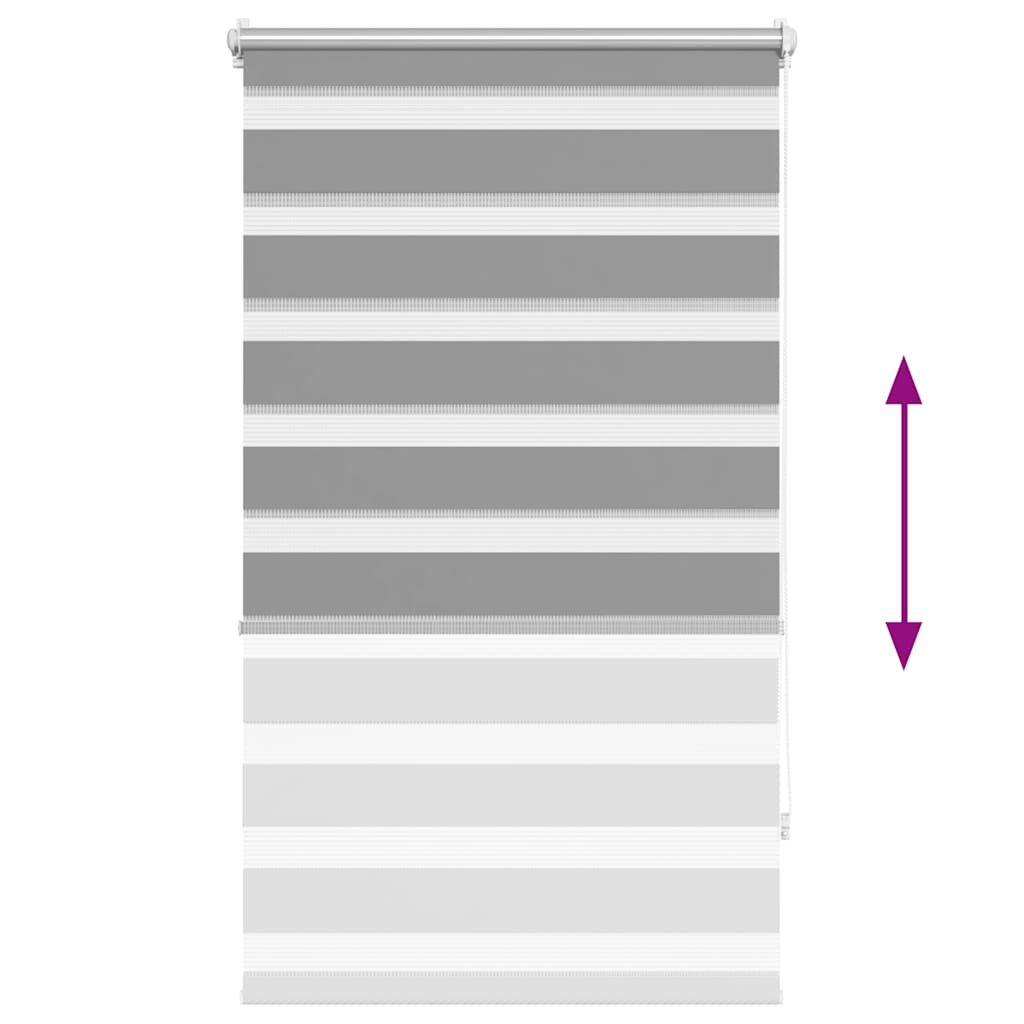 Zebra blind 90.9x150 cm Fabric Width 86.7 cm grey