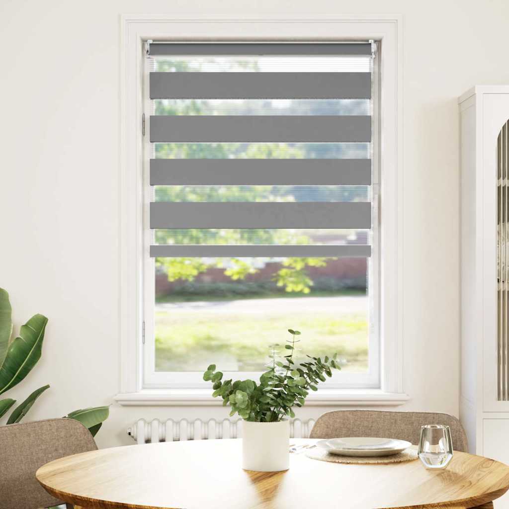 Zebra blind 90.9x150 cm Fabric Width 86.7 cm grey