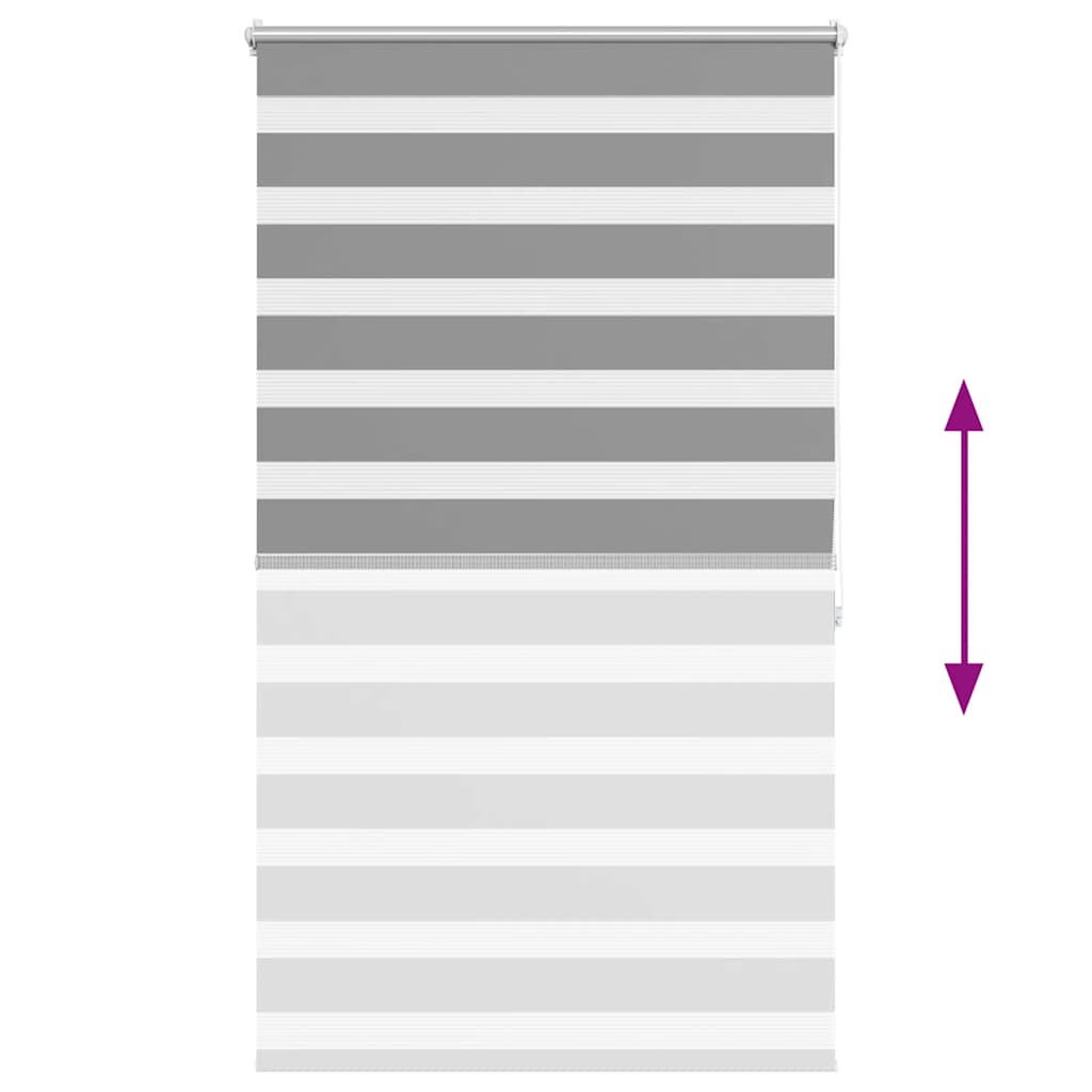 Zebra blind 100.9x175 cm Fabric Width 96.7 cm grey