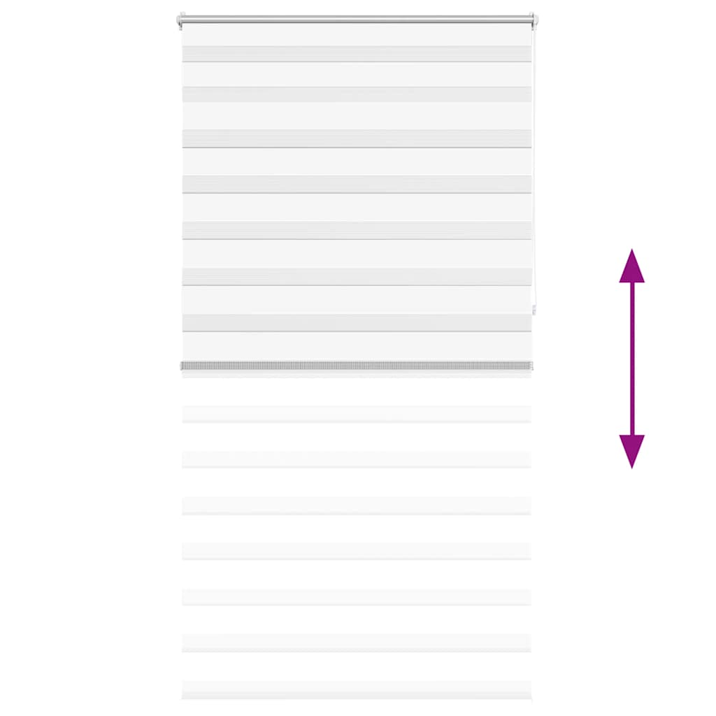 Zebra blind 120.9x230 cm Fabric Width 116.7 cm white