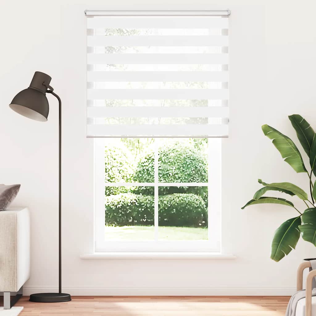 Zebra blind 120.9x230 cm Fabric Width 116.7 cm white