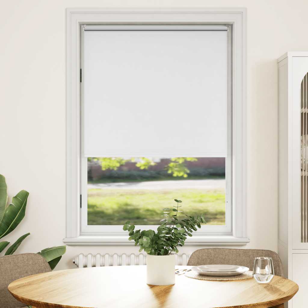 Roller blind blackout 84.4x175 cm Fabric Width 80 cm white