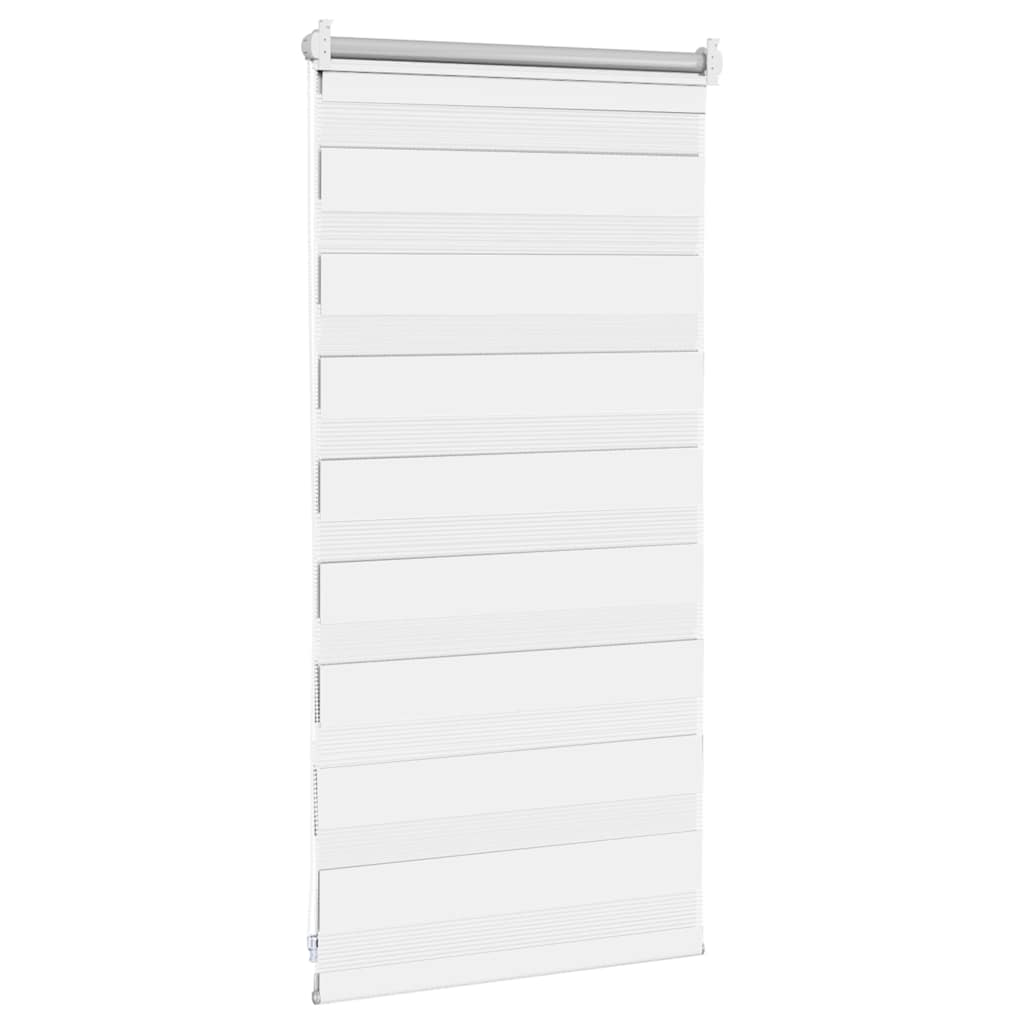 Zebra blind 40.9x100 cm Fabric Width 36.7 cm white