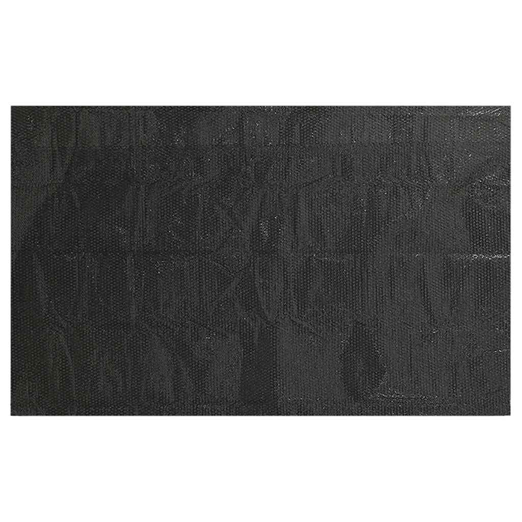 90340 vidaXL Floating Rectangular PE Solar Pool Film 6 x 4 m Black