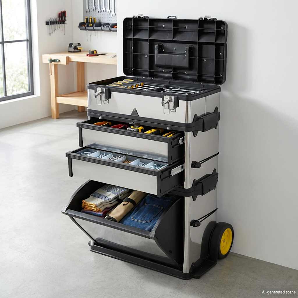 3-Part Rolling Tool Box replaces 140174