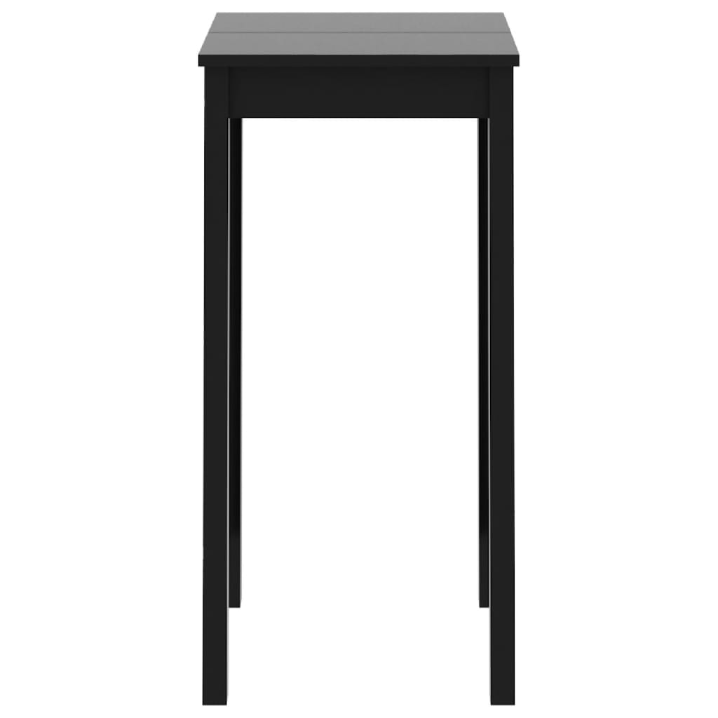 vidaXL Bar Table MDF Black 55x55x107 cm