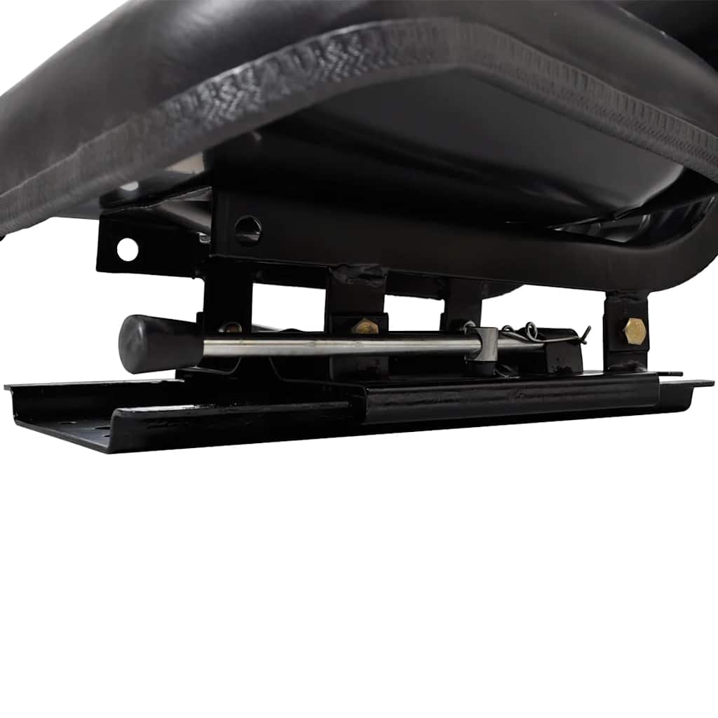 210156 vidaXL Tractor Seat with Backrest Black