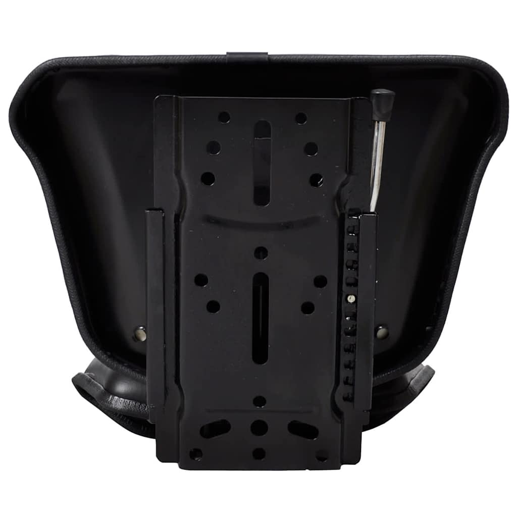 210156 vidaXL Tractor Seat with Backrest Black