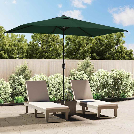 Parasol | Green | Polyester, Steel | 200 x 300 cm | Foldable | Parasol