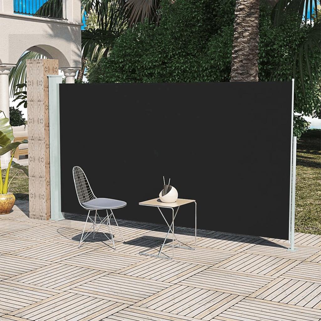 Patio Terrasse Store latéral 160 x 300 cm Noir