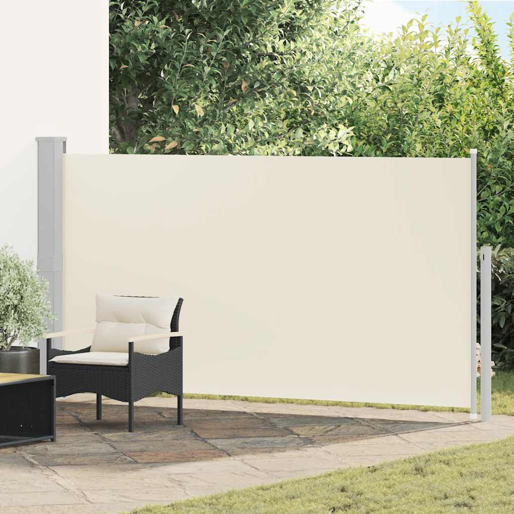 Side Awning | Cream | Polyester (Screen), Steel (Stand) | 160x300 cm