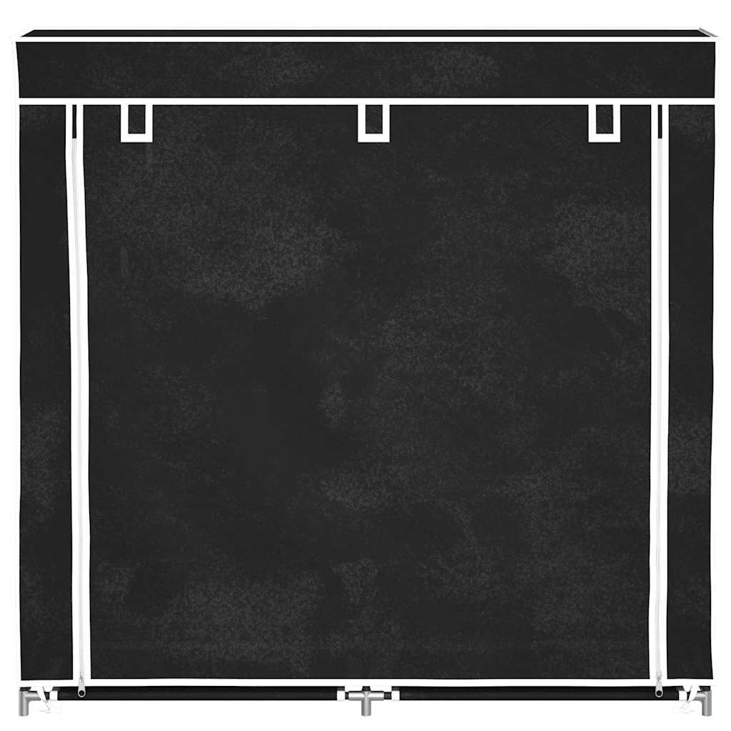 Shoe Rack | Black | Powder-coated steel, Polyethylene fabric