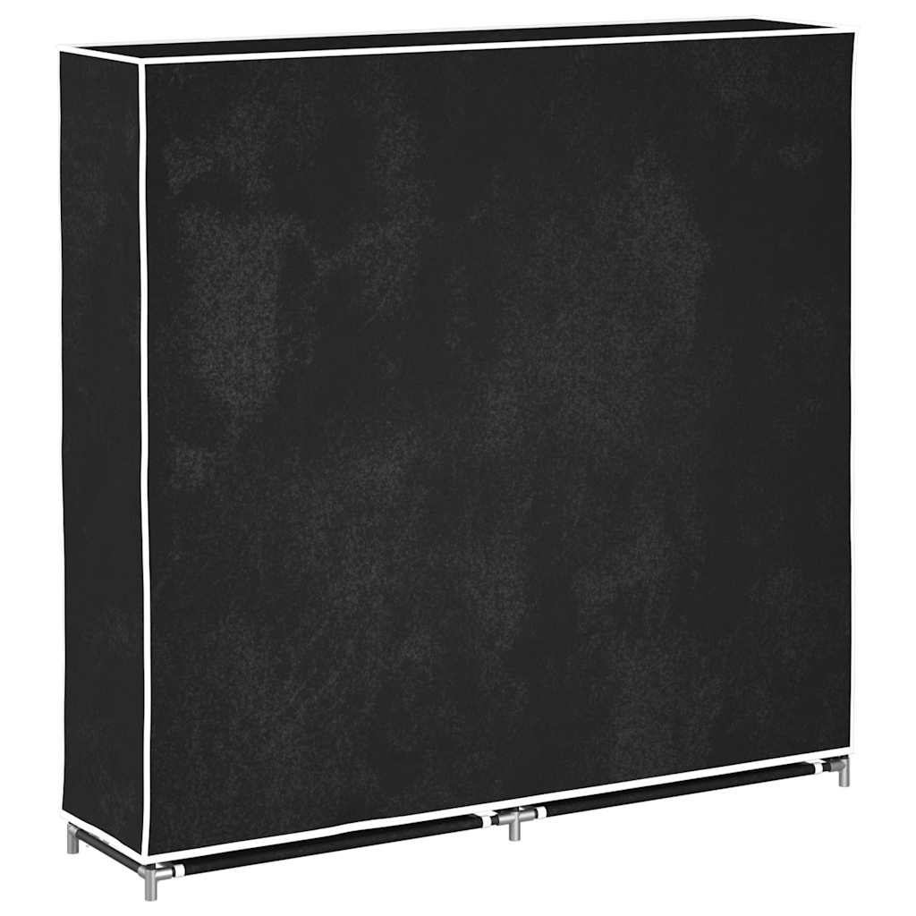Shoe Rack | Black | Powder-coated steel, Polyethylene fabric