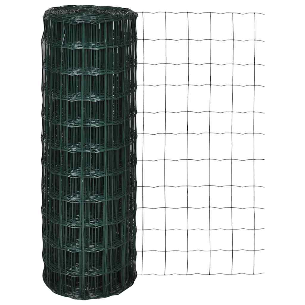 Euro Fence Steel 25x0.8 m Green