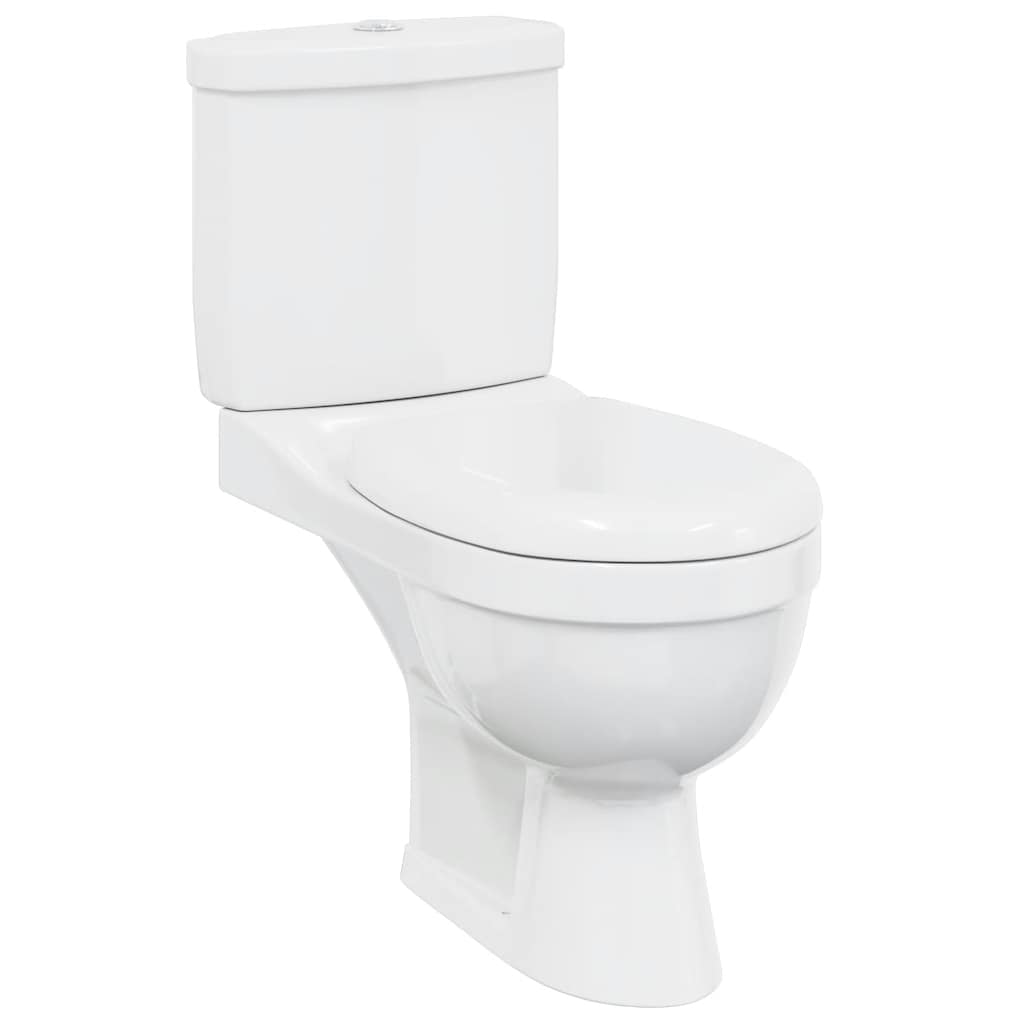 Toilet With Cistern White
