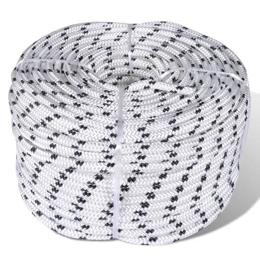 90462 vidaXL Braided Rope Coil Boat Line Polyester 12 mm x 50 m