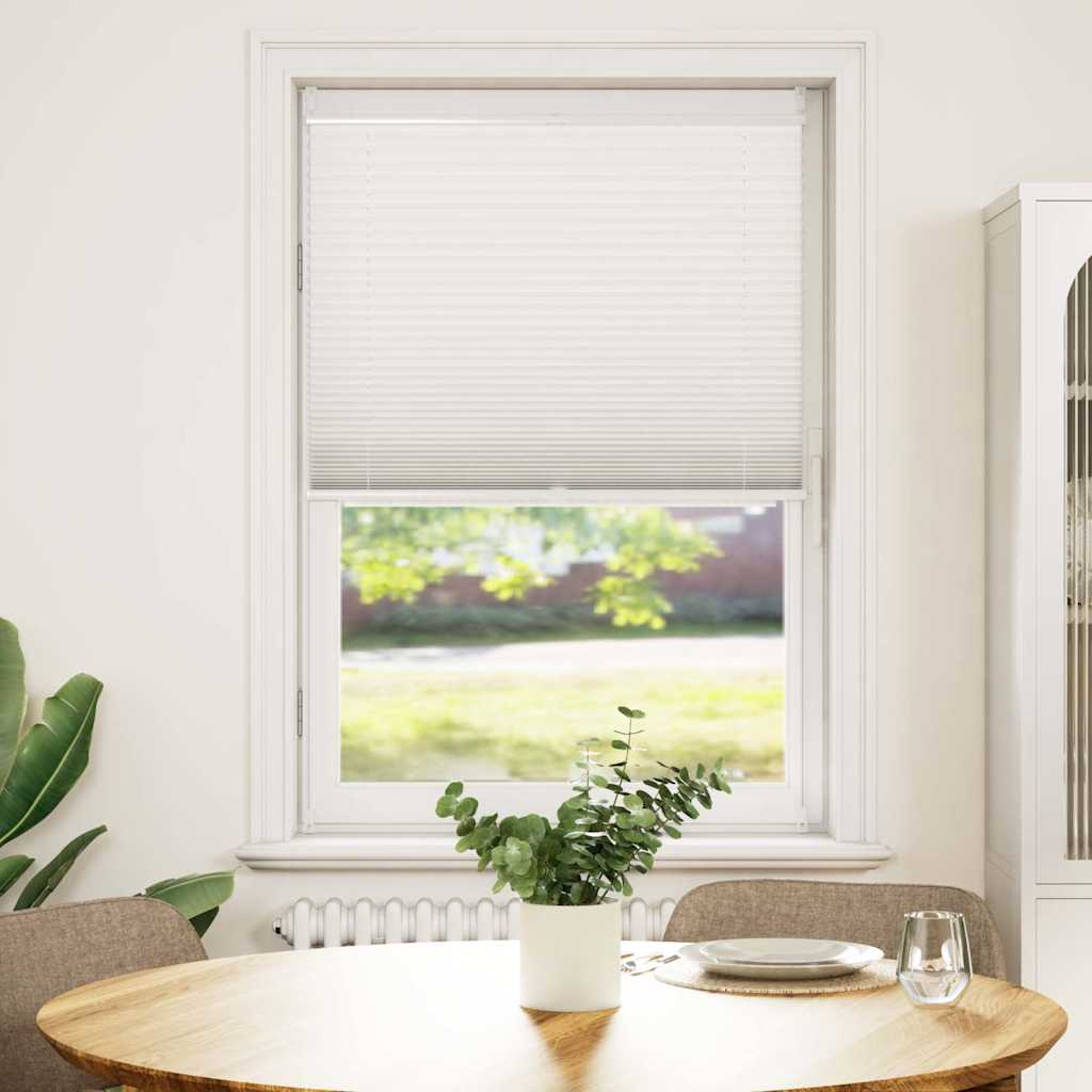 Plisse Blind 90x125cm White Pleated Blind
