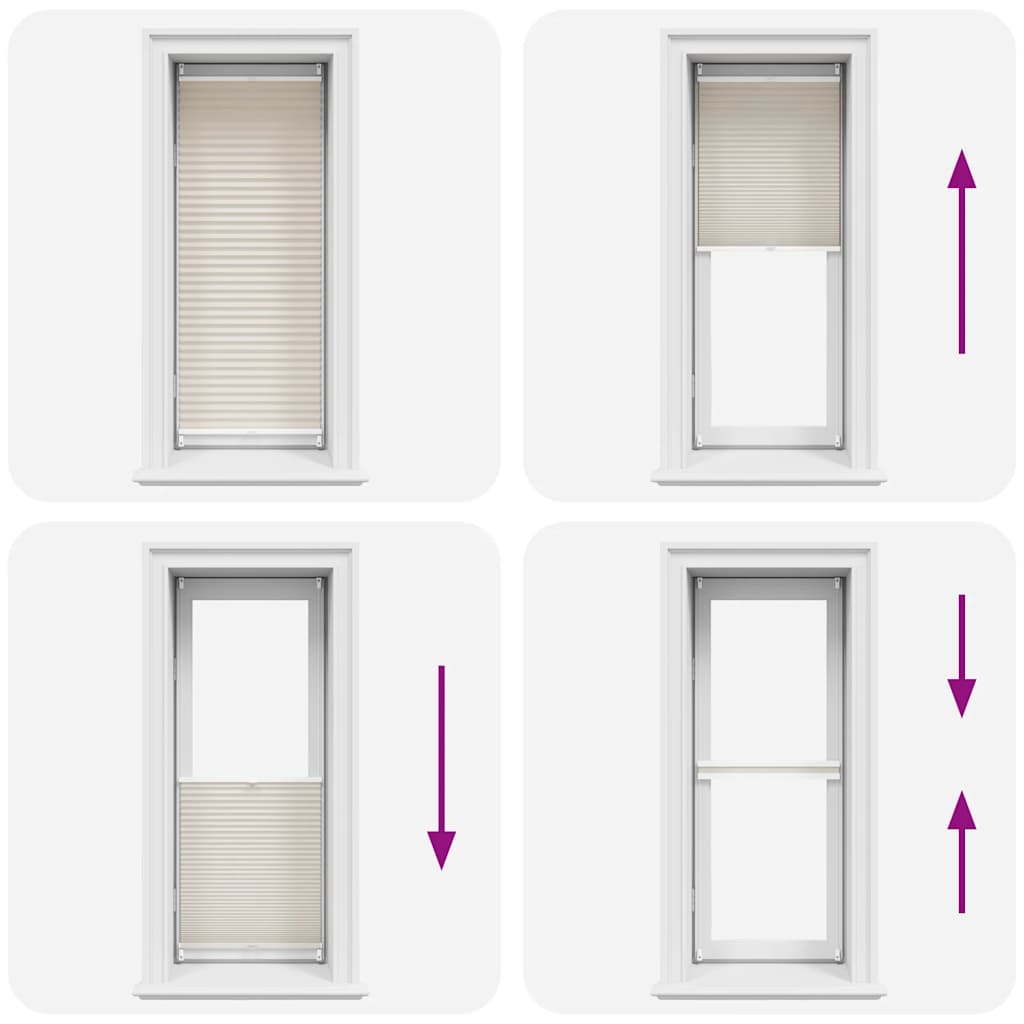 Plisse Blind 50x100cm Creme