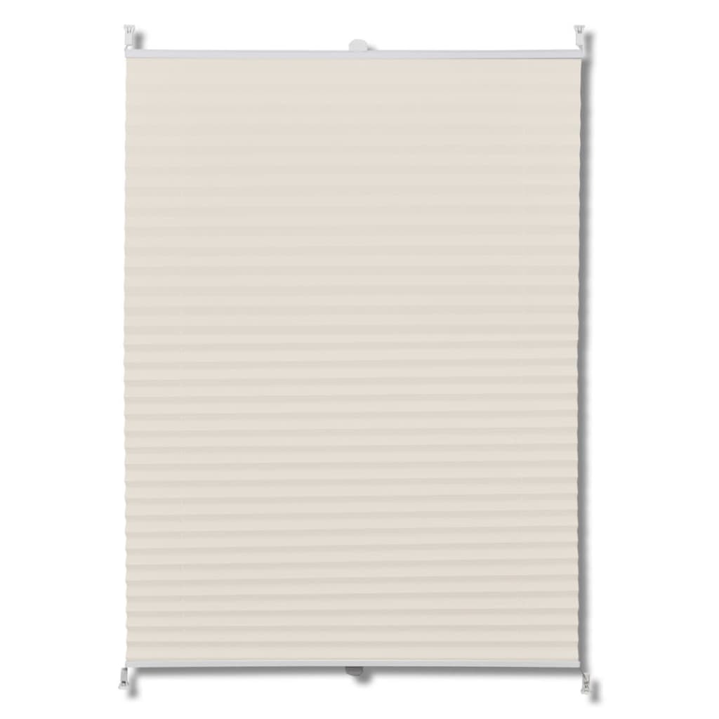 vidaXL Plisse Blind 90x100cm Creme