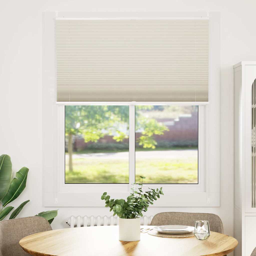 Plisse Blind 110x100cm Cream