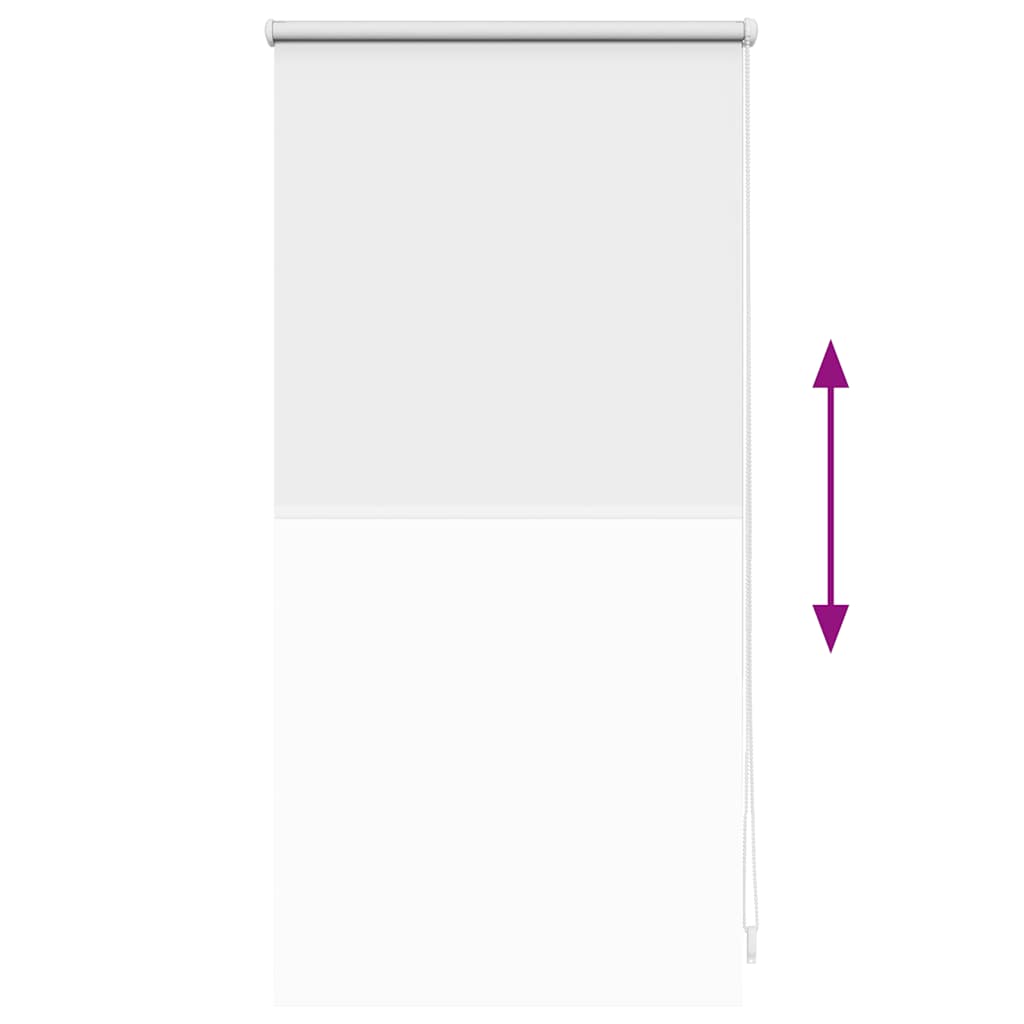 Roller Blind Blackout 44.4x100 cm Fabric Width 40 cm White