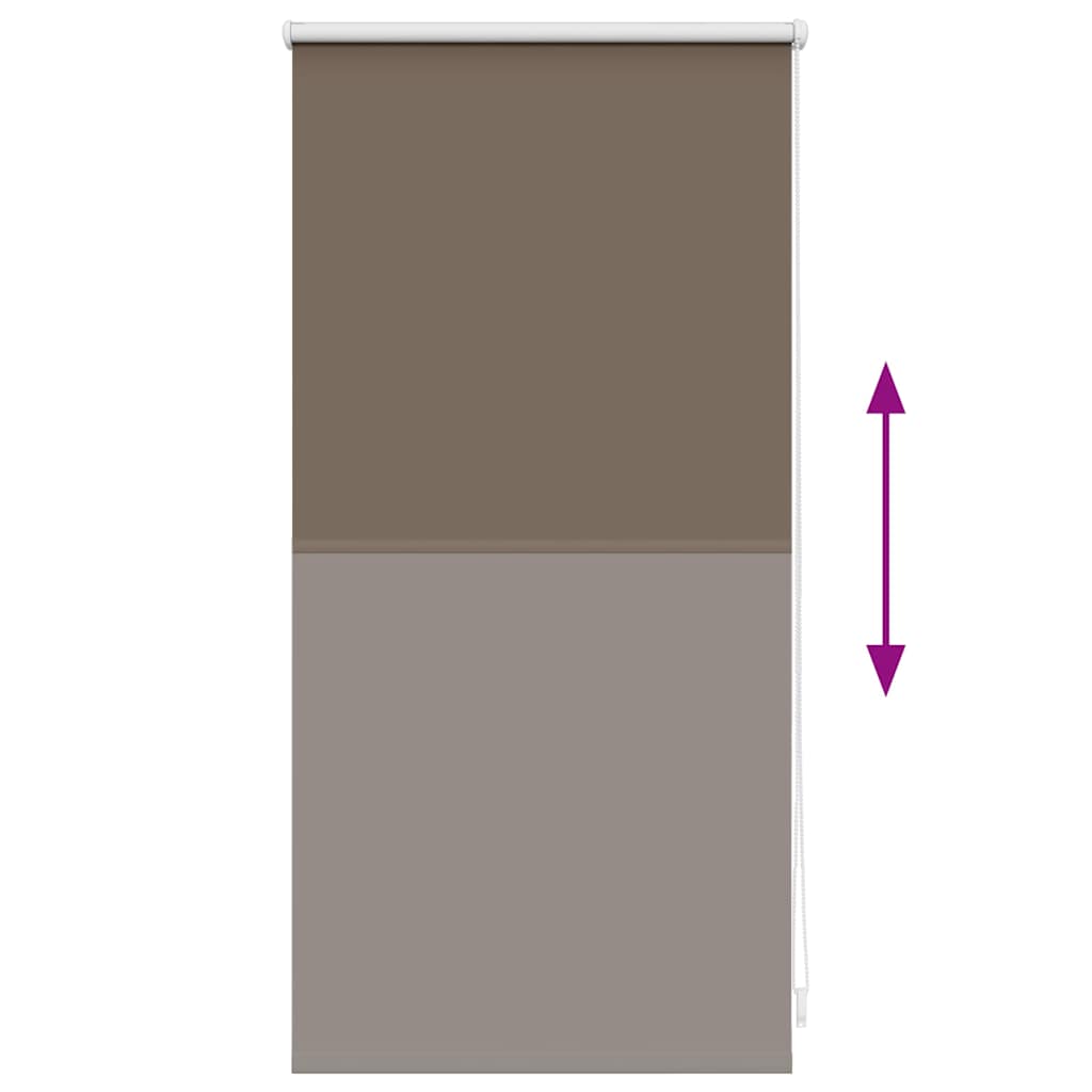 Roller Blind Blackout 44.4x100 cm Fabric Width 40 cm Coffee