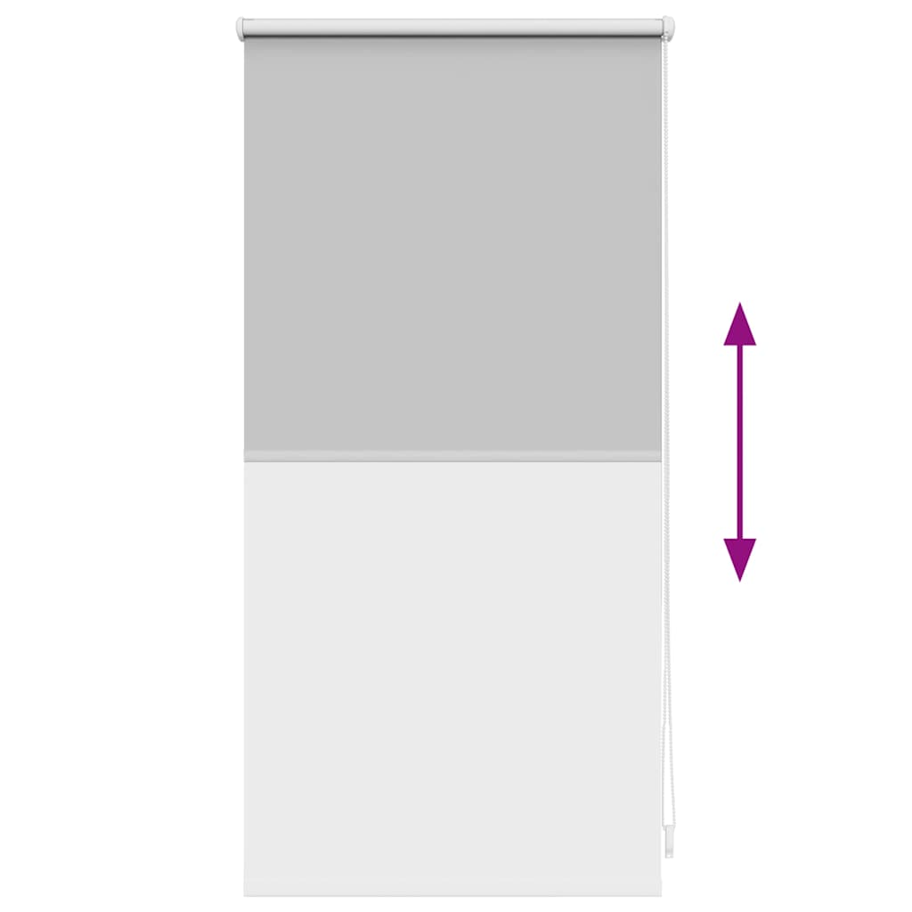 Roller Blind Blackout 44.4x100 cm Fabric Width 40 cm Grey