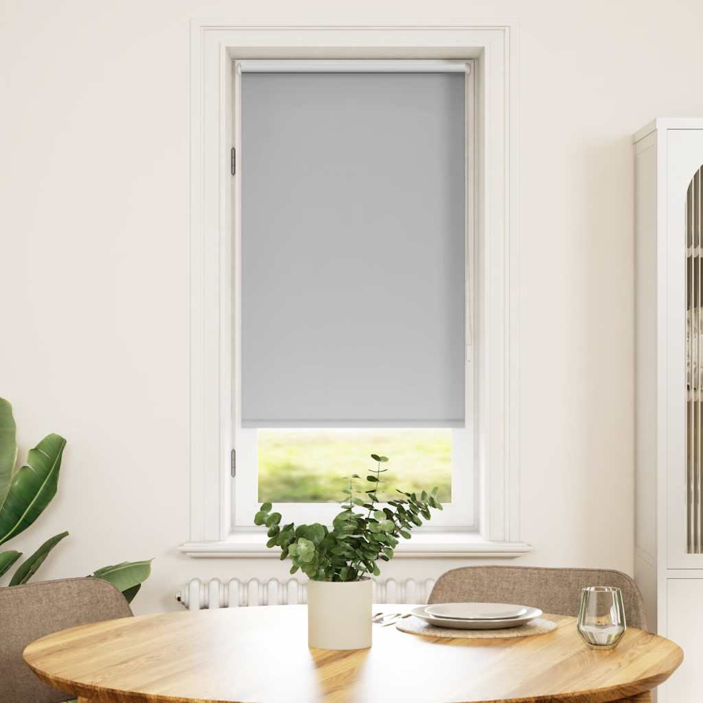 Roller Blind Blackout 44.4x100 cm Fabric Width 40 cm Grey