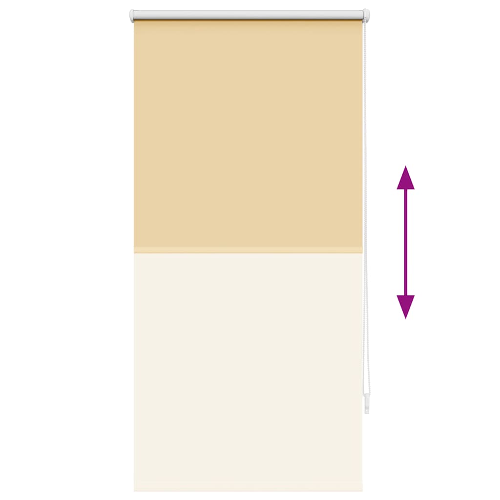 Roller Blind Blackout 64.4x120 cm Fabric Width 60 cm Beige