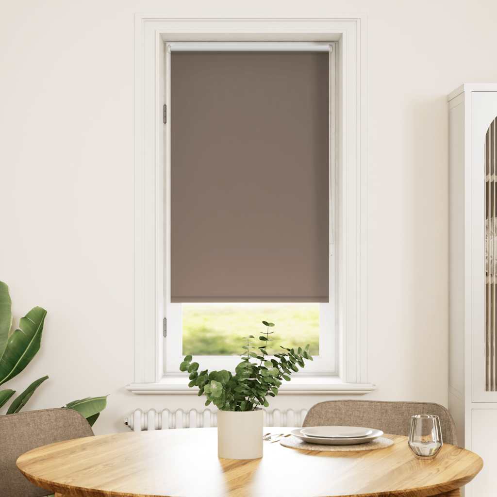 Roller Blind Blackout 64.4x120 cm Fabric Width 60 cm Coffee