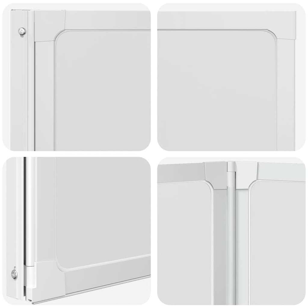 Shower Bath Screen Wall 141 x 132 cm 3 Panels Foldable