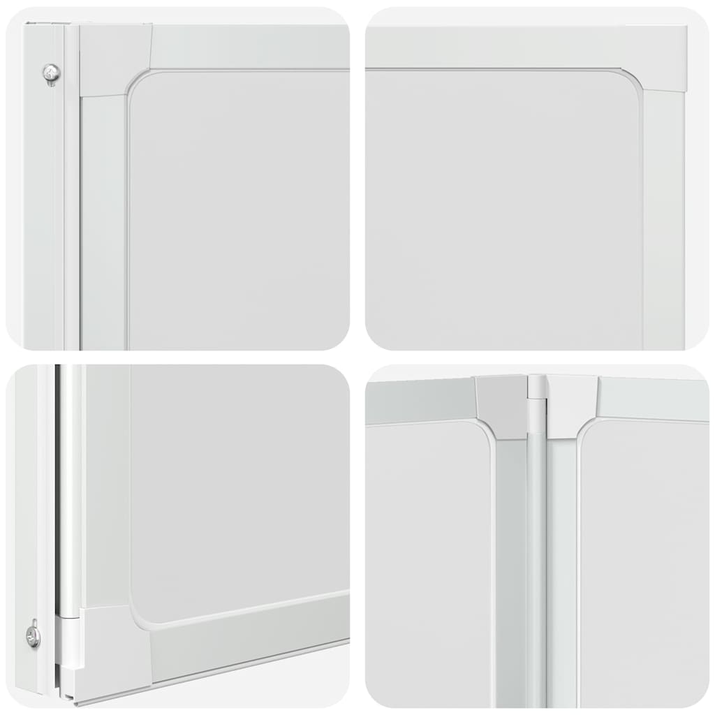 Shower Bath Screen Wall 141 x 132 cm 3 Panels Foldable