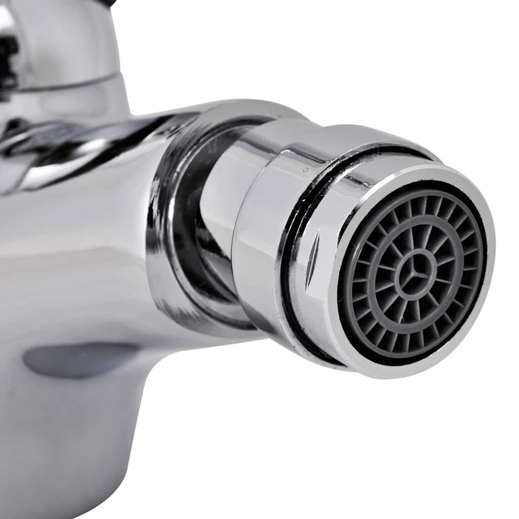140830 vidaXL Bathroom Bidet Mixer Tap Chrome