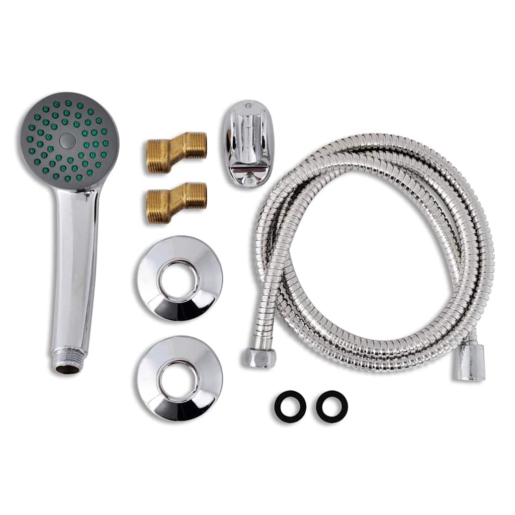 140831 vidaXL Bath Shower Mixer Tap Kit Chrome
