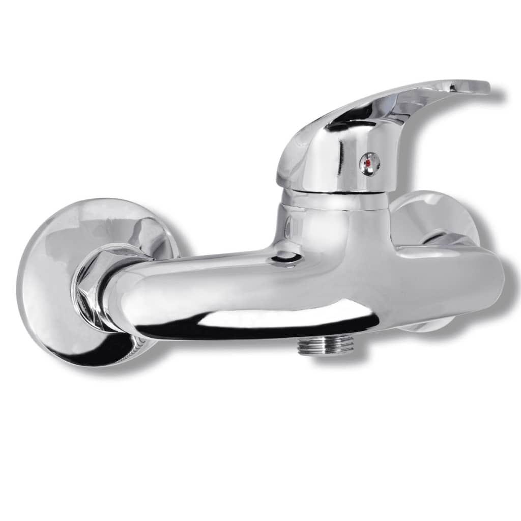 vidaXL Bath Shower Mixer Tap Kit Chrome