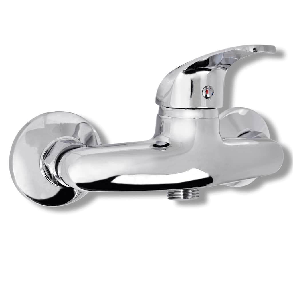 140831 vidaXL Bath Shower Mixer Tap Kit Chrome