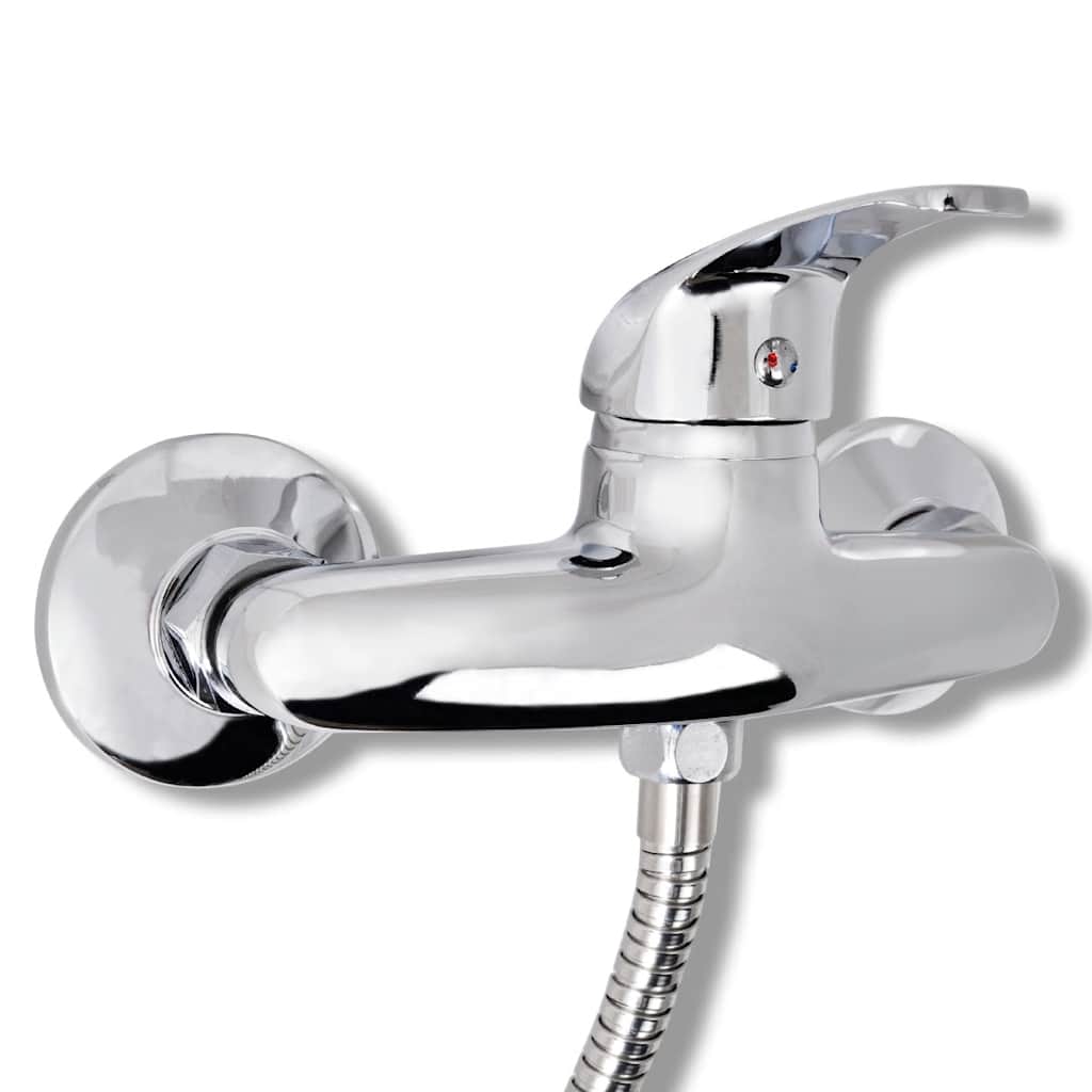 140831 vidaXL Bath Shower Mixer Tap Kit Chrome