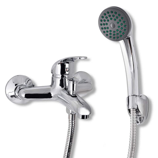 140832 vidaXL Bath Shower Mixer Tap Kit Chrome