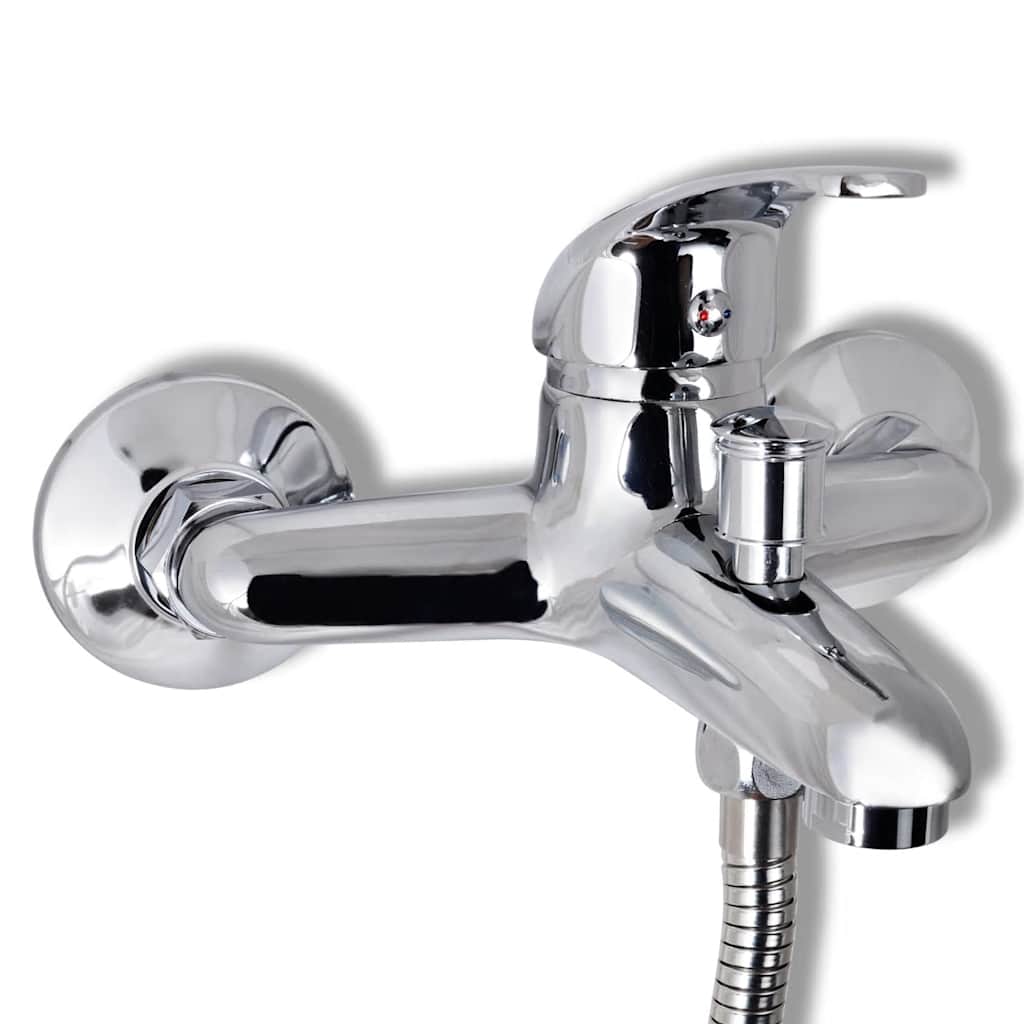 140832 vidaXL Bath Shower Mixer Tap Kit Chrome