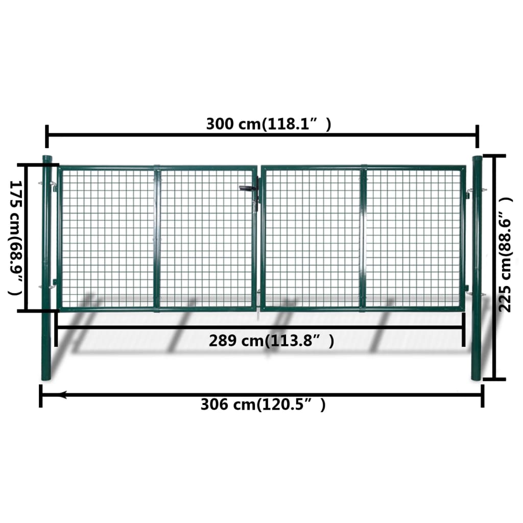 Garden Mesh Gate Fence Door Wall Grille 289 x 175 cm