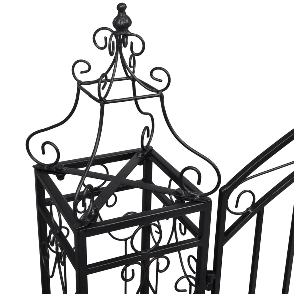 vidaXL Ornamental Garden Gate Wrought Iron 122x20.5x134 cm