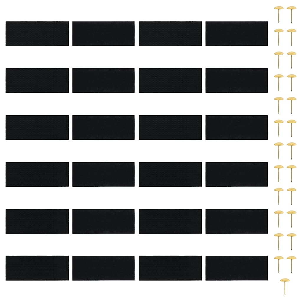 40920 vidaXL Insect Door Curtain 210 x 100 cm 2 pcs Magnet Black