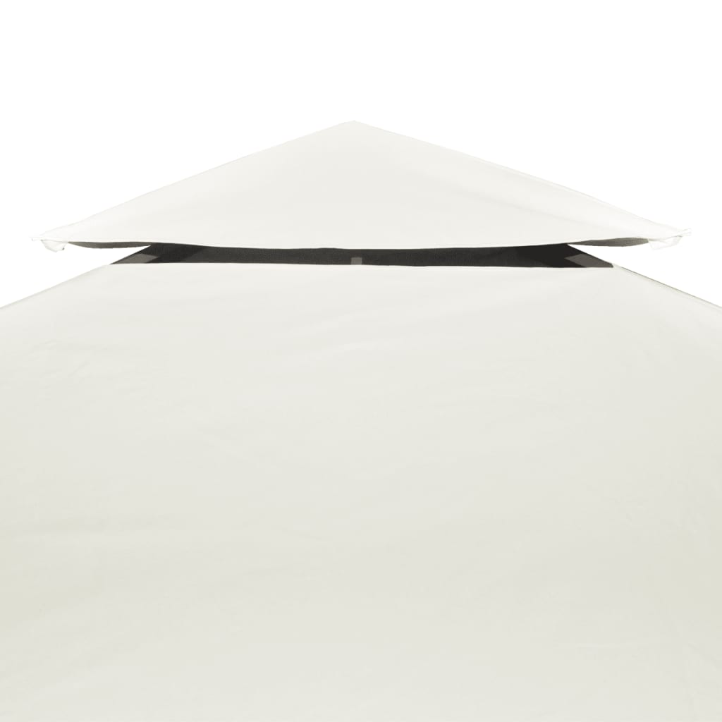 Gazebo Canopy | Cream White | Polyester, PVC coated | 3x3 metres