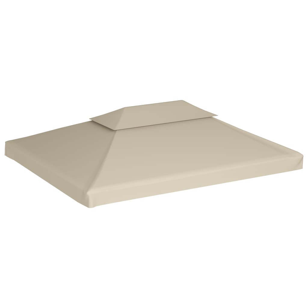 Gazebo Cover Canopy Replacement 310 g / m² Beige 3 x 4 m