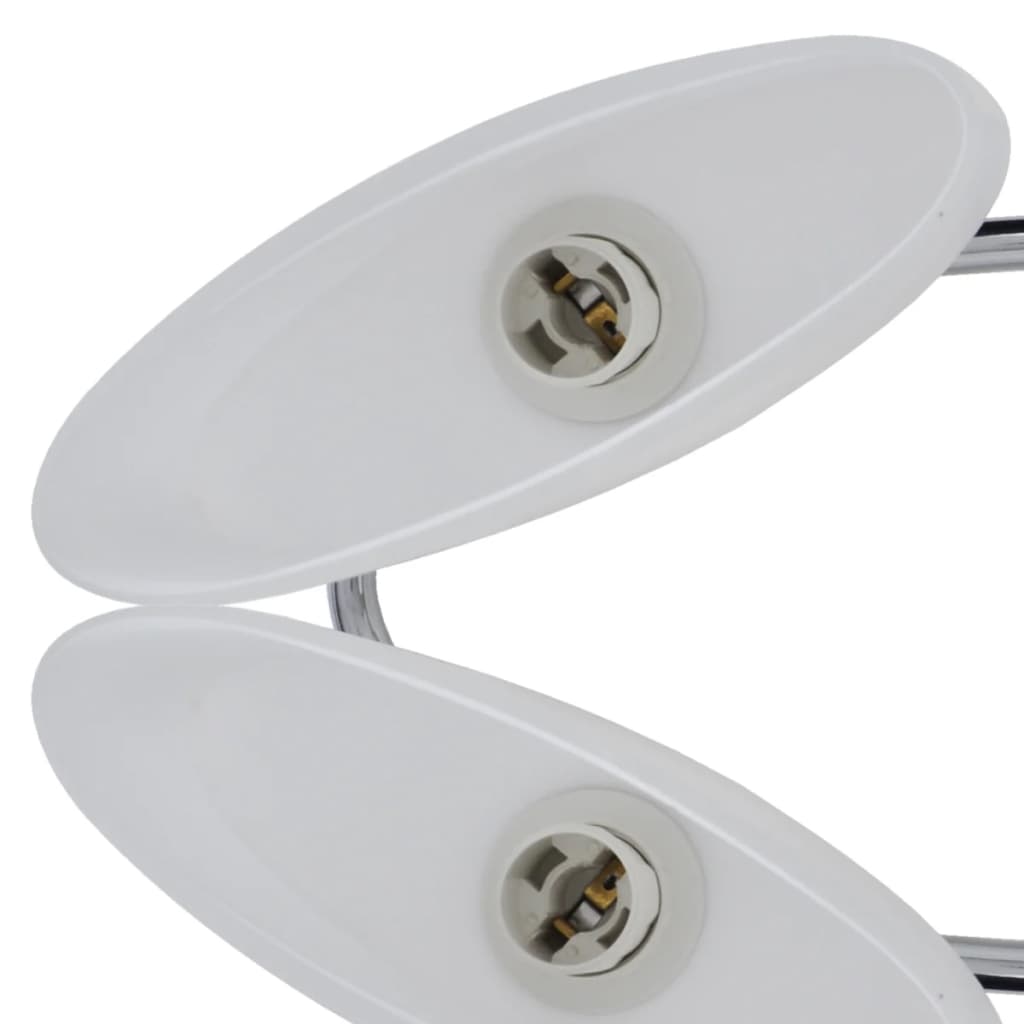 Ceiling Lamp with Ellipsoid Glass Shades for 6 E14 Bulbs