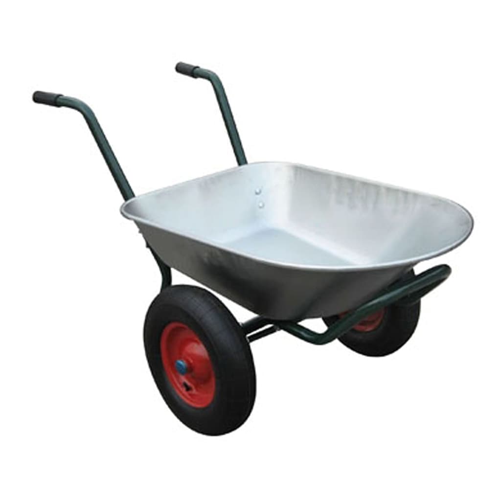 Gardening Tool Wheelbarrow Two Wheels 66 L