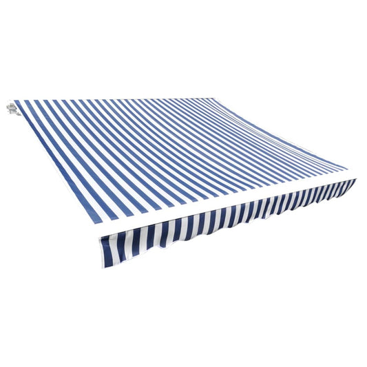 Awning Replacement Fabric Blue and White 6x3 m Polyester