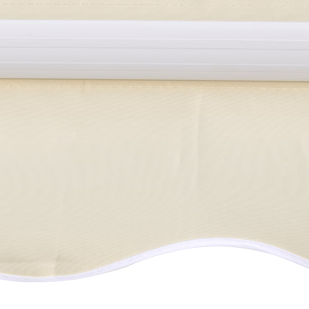 Awning Top Sunshade Canvas Cream 3 x 2.5 m (Frame Not Included)