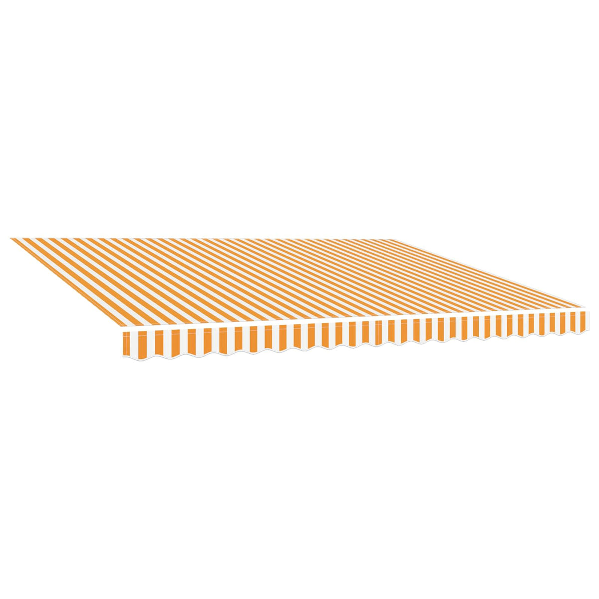 Awning Replacement Fabric Yellow and White 600x300 cm Polyester
