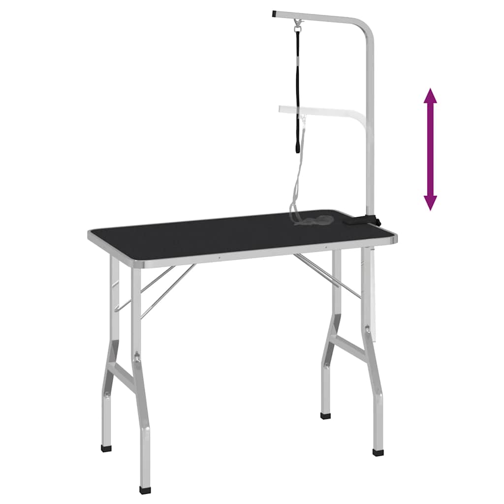 Grooming Table | Black | MDF with rubber surface | Large